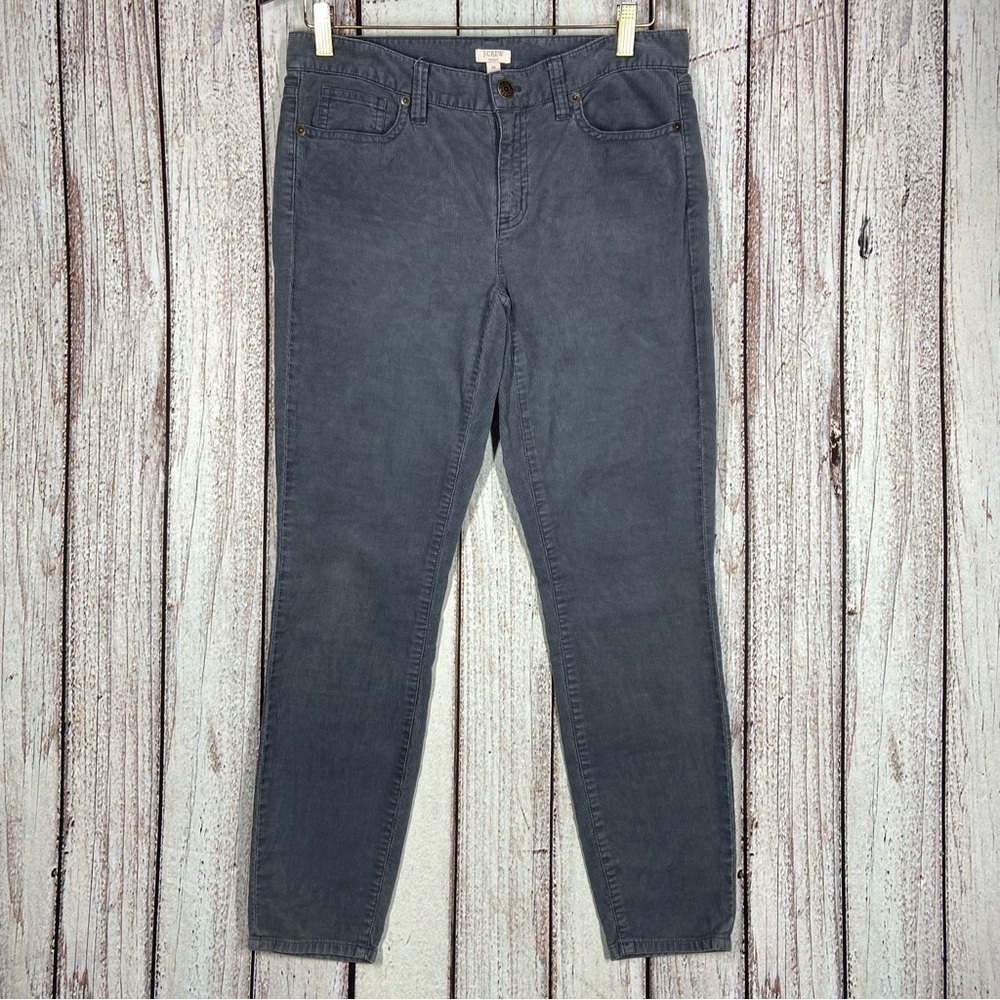 J. Crew Pants Womens Size 28 Gray Corduroy Mid Rise Stretch